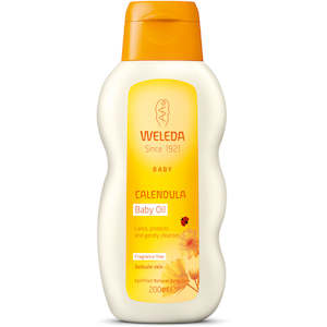 Weleda Calendula Baby Oil Fragrance Free 200ml - 200ml