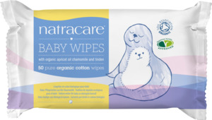 Personal Care Period Maternity Care: Natracare Baby Wipes - 50pk