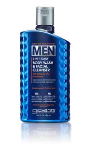 MENS 2-in-1 Body Wash & Facial Cleanser - 499ml