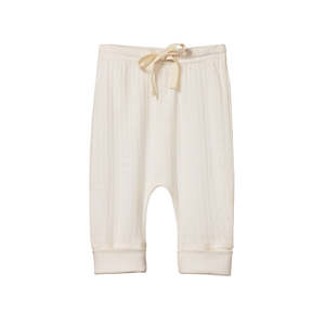 Nature Baby: Nature Baby Drawstring Pants - Cotton Pointelle