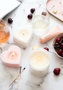 Candles Diffusers: Plant & Beeswax Granite Heart