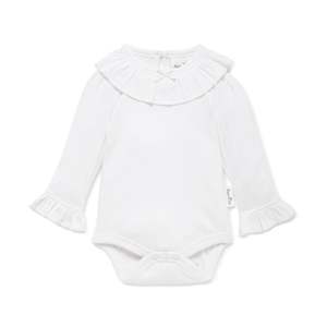 Aster And Oak: Aster and Oak White Pointelle Onesie
