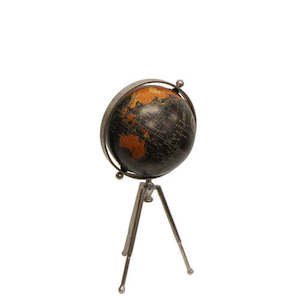Gifts To Go 1: Black Globe on Stand | Small
