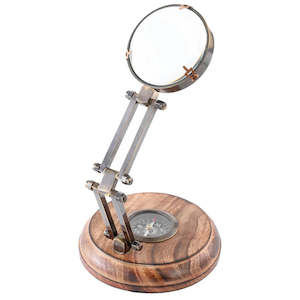 Magnifying Lens with Compass