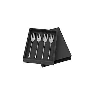 Cutlery Serveware: Broste Cutlery Sletten Cake Forks Set 4 Satin Silver