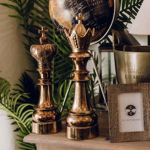 Brass Queen Chess Piece