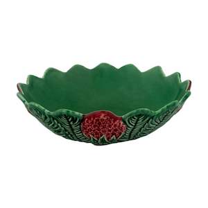 Home Living: Strawberries Round Bowl | Bordallo Pinheiro