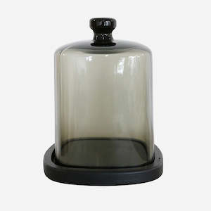 Perfumery Glass dome with Wooden Base
