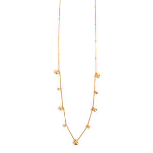 Pure Steel Necklace with Balls | Gold | A & C