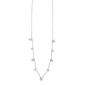 Short Chain with balls| Silver | A & C