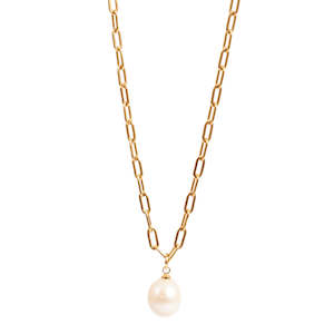 Pendants Necklaces: Necklace with Freshwater Pearl | 14K Gold | A & C