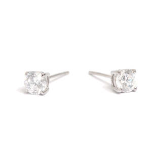 Earrings with Cubic Zirconia | Silver | A & C