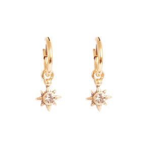 Earrings: Astro Small Earrings With a Star | Gold | A & C