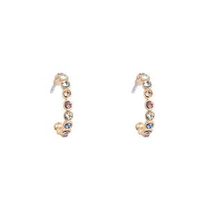 Vibrance Multi-Colour Creol Earring | Gold | A & C
