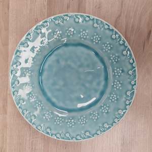 Bordallo Pinheiro: Parody Desert Plate Blue or Green | Bordallo Pinheiro