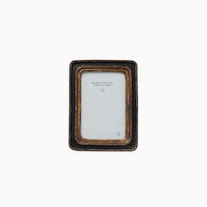 Photo Frames: Beaded Photo Frame Black | 4x6