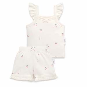 Aster And Oak: Cherry Ruffle Set | Aster & Oak