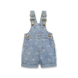 Light Denim Rainbow Overalls | Aster & Oak