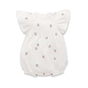 Aster And Oak: Cherry Knit Romper | Aster & Oak
