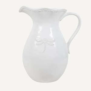 Glasses Jugs Decanters: White Dragonfly Stoneware Jug Large