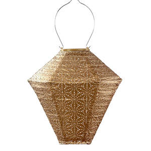 New Arrivals: Lumiz Lantern Diamond 28cm Gold Sashiko