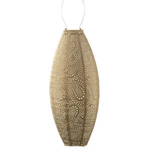 New Arrivals: Lumiz Lantern Long Oval 20cm Gold Paisley