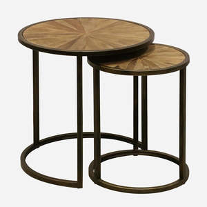 Home Living: Set of 2 Cairo Nesting Occasional Tables