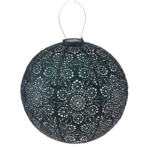 Lumiz Soalr Lantern Round 40cm | Green | Fiore