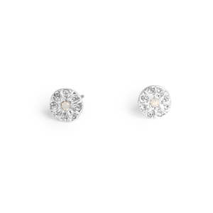 Earrings: Solstice Stud Earring - Silver | A&C