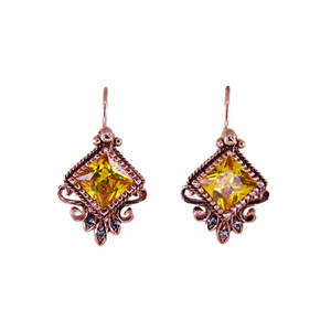 New Arrivals: Decorative Citrine Earrings | Simply Italian