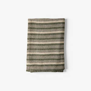 New Arrivals: Atelier Stripe Green Teatowel | French Country