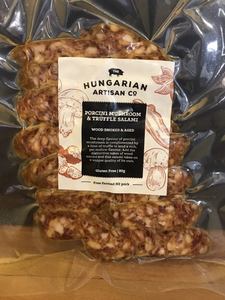 Products: Porcini Mushroom & Truffle Salami 80g Sliced – Hungarian Artisan Co (Tauranga, NZ)