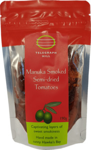 Products: Manuka Smoked Semi-Dried Tomatoes – Telegraph Hill (Hawkes Bay, NZ)