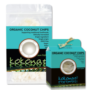 Organic Coconut Chips - Ceylon Kokonati
