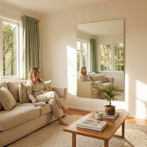 Wall Mirrors: Monarch X Rectangular Frameless Full-Length Mirror | 180 x 120cm