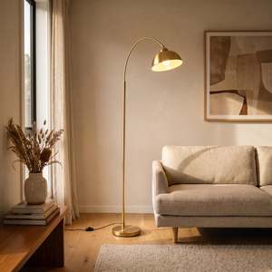 Floor Lamps: Orsay Gold Arc Floor Lamp