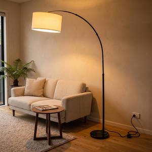 Floor Lamps: Flore Black Arc Floor Lamp