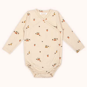 Boys Clothing: Wrapover Body “Pears & Bees”