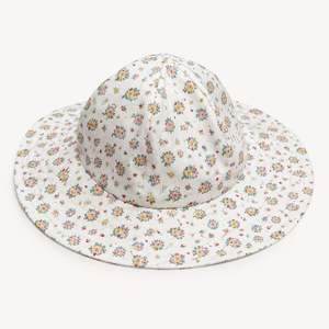 Sun Hat in Rose Print