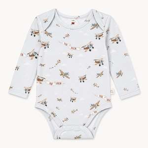 Long-Sleeved Body in Aero Print