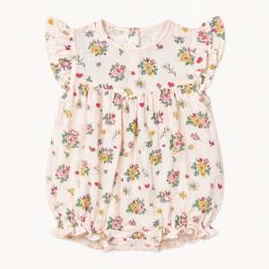 "Alma" Romper in Rose Print