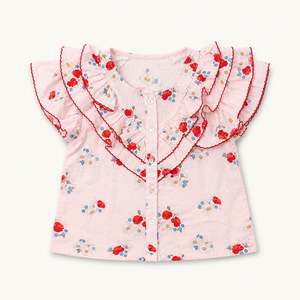 "Oda" Floral Frill Top