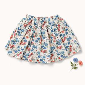 "Nelly" Skirt Blues Print