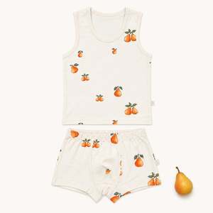 "Eli" Pear Print Two-Piece Underwear Set