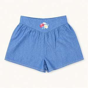 Girls Clothing: "Agnes" Embroidered Tencel Shorts