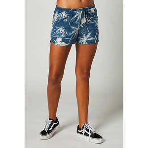 Shorts Pants: Fox Womens Palms Shorts - Dark Indigo