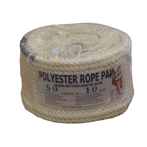 10mm x 100m 3 Strand Polyester Rope/Anchor Pack - Chains Ropes Anchors
