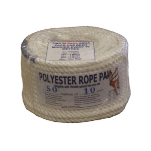 12mm x 70m 3 Strand Polyester Marked Rope/Anchor Pack - Chains Ropes Anchors