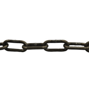 8mm MF Italy Black Long Link Chain DIN5685/C