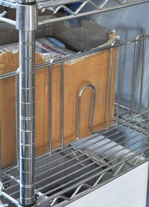 Products: Chrome Wire Shelving Divider to fit 457mm deep shelving - Chairforce NZ